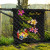 Tonga Polynesian Custom Personalised Quilt - Plumeria Tribal 8