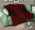 French Polynesia Premium Quilt - French Polynesia Polynesian Chief Dark Red Version 10