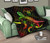 Niue Polynesian Premium Quilt - Turtle With Blooming Hibiscus Reggae 1