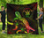 Niue Polynesian Premium Quilt - Turtle With Blooming Hibiscus Reggae 2