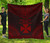 Wallis And Futuna Premium Quilt - Wallis And Futuna Coat Of Arms Polynesian Chief Red Version 1