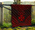 Wallis And Futuna Premium Quilt - Wallis And Futuna Coat Of Arms Polynesian Chief Red Version 6