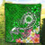 CNMI Premium Quilt  - Turtle Plumeria (Green) 3