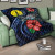New Caledonia Polynesian Premium Quilt - Blue Turtle Hibiscus 10