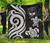 Marshall Islands Premium Quilt - White Tentacle Turtle Crest 1