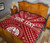 Tahiti Personalised Premium Quilt - Tahiti Seal In Polynesian Tattoo Style (Red) 3
