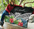 Tuvalu Premium Quilt - Tuvalu Coat of Arms & Polynesian Tropical Flowers White 7
