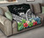 Tuvalu Premium Quilt - Tuvalu Coat of Arms & Polynesian Tropical Flowers White 9