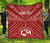 Tonga Personalised Premium Quilt - Tonga Seal With Polynesian Tattoo Style (Red) 6