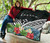 Kosrae Premium Quilt - Kosrae Coat of Arms & Polynesian Tropical Flowers White 7