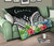 Kosrae Premium Quilt - Kosrae Coat of Arms & Polynesian Tropical Flowers White 10