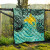 Papua New Guinea Premium Quilt - Vintage Floral Pattern Green Color 8
