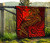 Polynesian Wallis and Futuna  Premium Quilt - Red Shark Polynesian Tattoo 8