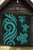 Fiji Polynesian Premium Quilt - Turquoise Tentacle Turtle 5