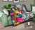 Tonga Premium Quilt White - Turtle Plumeria Banana Leaf 10