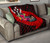 Kosrae Premium Quilt - Polynesian Hook And Hibiscus (Red) 9