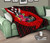 Kosrae Premium Quilt - Polynesian Hook And Hibiscus (Red) 10