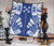 Gambier Islands Premium Quilt - Gambier Islands Flag Polynesian White Tattoo (Blue) 2