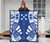 Gambier Islands Premium Quilt - Gambier Islands Flag Polynesian White Tattoo (Blue) 3