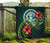 Northern Mariana Islands Polynesian Premium Quilt - Green Turtle Hibiscus 8