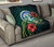 Northern Mariana Islands Polynesian Premium Quilt - Green Turtle Hibiscus 9