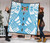 Fiji Premium Quilt - Fiji Coat Of Arms Polynesian White Tattoo (Blue) 2
