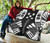 Gambier Islands Premium Quilt - Gambier Islands Flag Polynesian White Tattoo (Black) 7