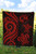 Tonga Polynesian Premium Quilt - Red Tentacle Turtle 4