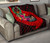 Pohnpei Premium Quilt - Polynesian Hook And Hibiscus (Red) 9