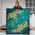 Marshall Islands Polynesian Quilt - Plumeria With Blue Ocean 4