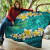 Marshall Islands Polynesian Quilt - Plumeria With Blue Ocean 8