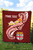 Fiji Custom Personalised Premium Quilt- Fiji Seal  Polynesian Patterns Plumeria (Red) 5