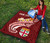 Fiji Custom Personalised Premium Quilt- Fiji Seal  Polynesian Patterns Plumeria (Red) 7