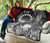 Cook Islands Custom Personalised Premium Quilt - Humpback Whale with Tropical Flowers (White) 7