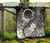 Cook Islands Custom Personalised Premium Quilt - Humpback Whale with Tropical Flowers (White) 8