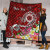 CNMI Custom Personalised Premium Quilt - Turtle Plumeria (Red) 5