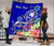 Pohnpei Custom Personalised Premium Quilt- Turtle Plumeria (Blue) 2