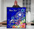 Pohnpei Custom Personalised Premium Quilt- Turtle Plumeria (Blue) 3
