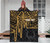 Pohnpei Personalised Premium Quilt - Pohnpei Seal In Heartbeat Patterns Style (Gold) 3
