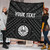 Tahiti Personalised Premium Quilt - Tahiti Seal In Polynesian Tattoo Style (Black) 1