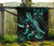 Fiji Polynesian Premium Quilt - Turtle With Blooming Hibiscus Reggae 9