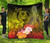 Pohnpei Custom Personalised Premium Quilt - Humpback Whale with Tropical Flowers (Yellow) 1