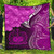 Samoa Custom Personalised Premium Quilt - Samoa Seal Wave Style (Pink) 1