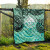 Federated States of Micronesia Premium Quilt - Vintage Floral Pattern Green Color 8