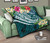 Kosrae Polynesian Premium Quilt - Summer Plumeria (Turquoise) 10
