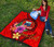 Samoa Polynesian Custom Personalised Premium Quilt - Floral With Seal Red 6