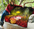 Marshall Islands Custom Personalised Premium Quilt - Humpback Whale with Tropical Flowers (Yellow) 7