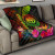 Federated States of Micronesia Polynesian Personalised Quilt -  Hibiscus and Banana Leaves 1