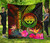 Federated States of Micronesia Polynesian Personalised Quilt -  Hibiscus and Banana Leaves 2