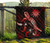 Nauru Polynesian Premium Quilt - Turtle With Blooming Hibiscus Red 9